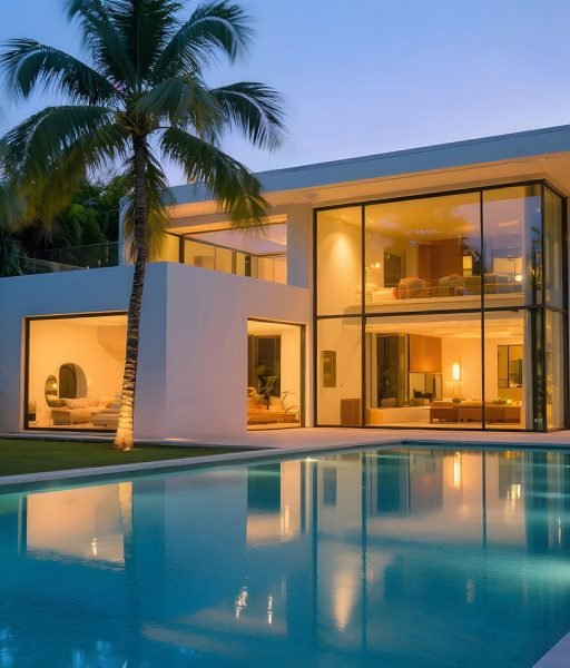 luxury-villa-with-pool-dusk